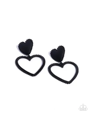 Casual Chemistry - Black Earrings