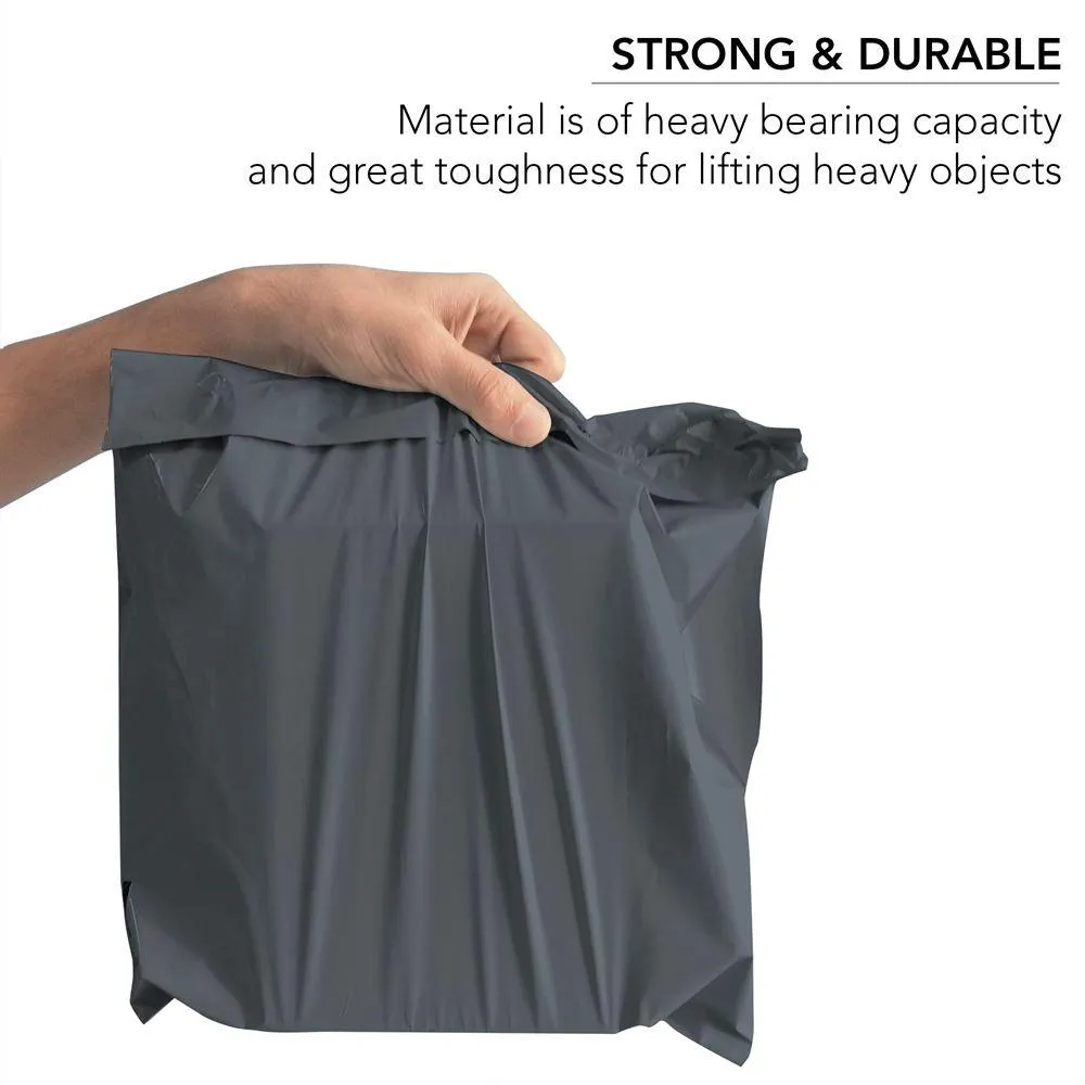 Mailing Bags, 14" x 19" (356mm to 483mm), Grey Plastic Poly Self Seal Bag