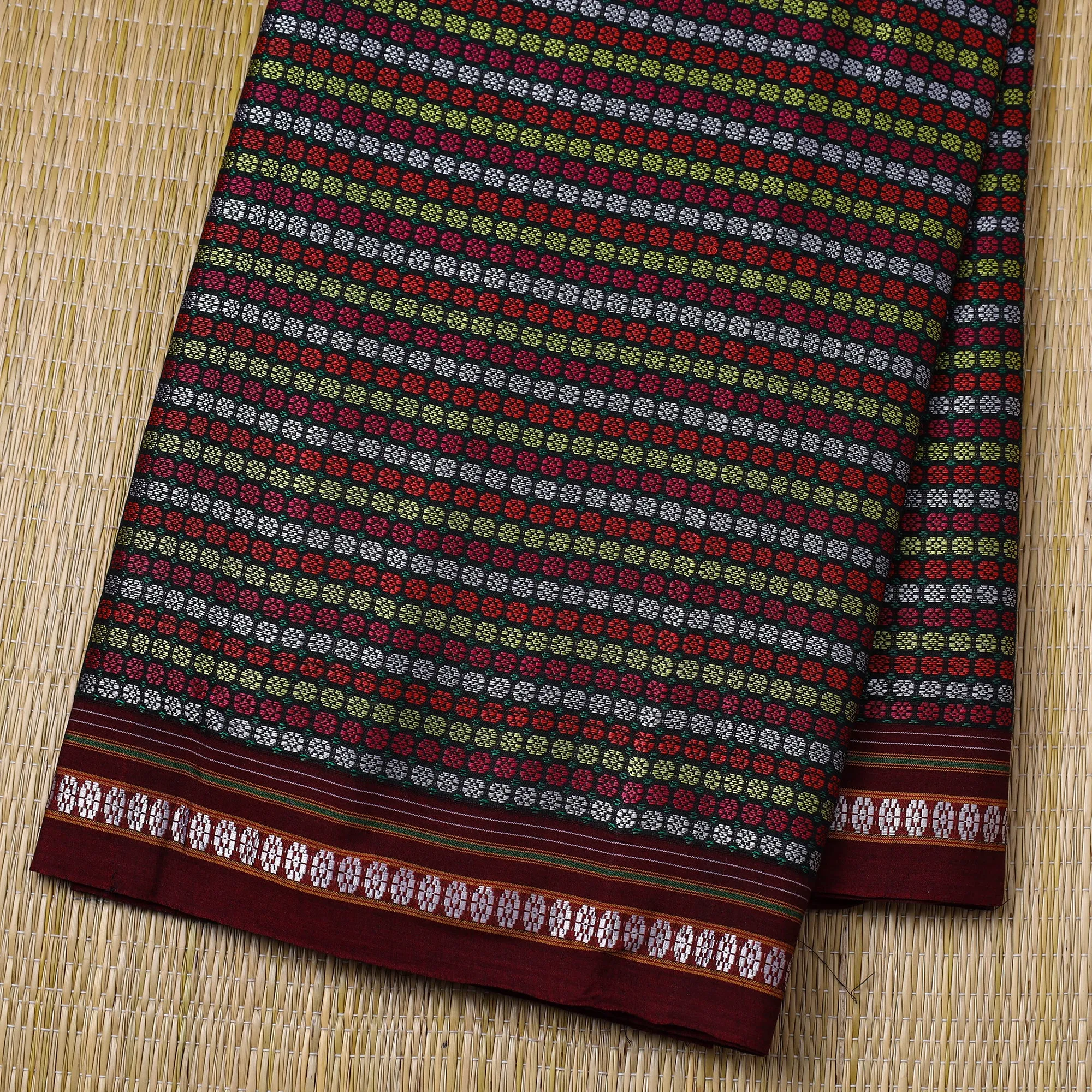 Multicolor - Traditional Khun Weave Cotton Fabric 14