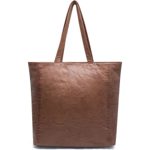 Musthave shopper leatherbag / 13728 - Chestnut