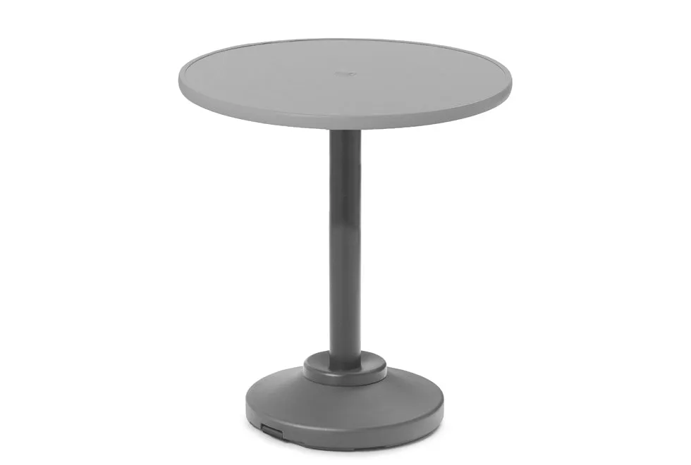 Round Value Hammered MGP Top Bar Height Table