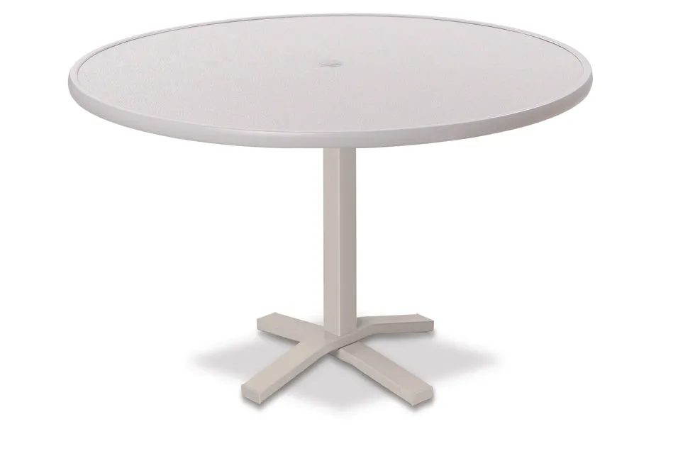 Round Value Hammered MGP Top Bar Height Table