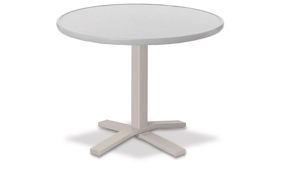 Round Value Hammered MGP Top Bar Height Table