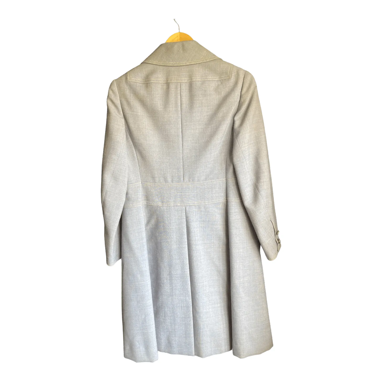 Vintage Pale Blue Long Sleeved Coat UK Size 12