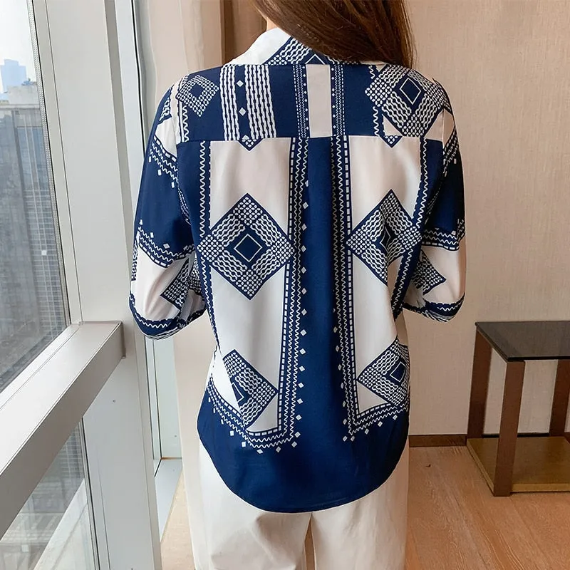 Women's printing shirts Blouses Spring Autumn Long Sleeve Blouses - WSB8530