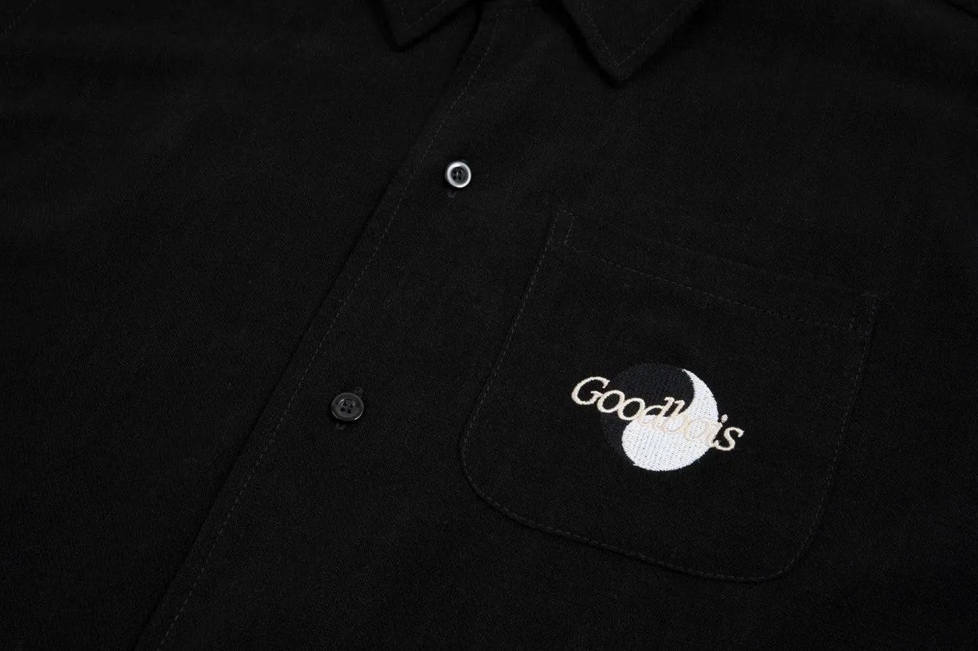 YINYANG BUTTONSHIRT BLK